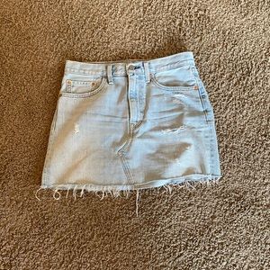 Levis distressed denim jean shirt